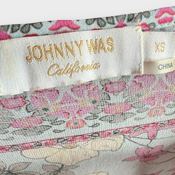 Johnny Was Silk Floral Kimono Swim Cover-Up - Picture 7 of 7